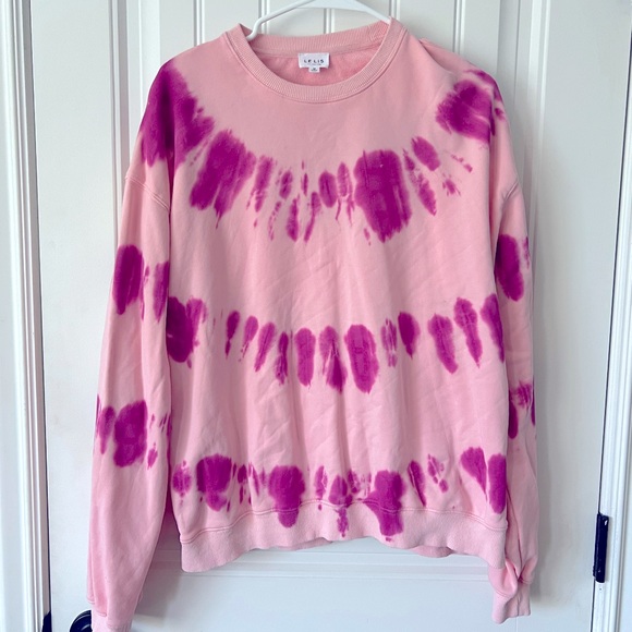 Les Lis pink tie dye sweatshirt. Size M. Trendy & comfy, not too heavy. - Picture 1 of 4